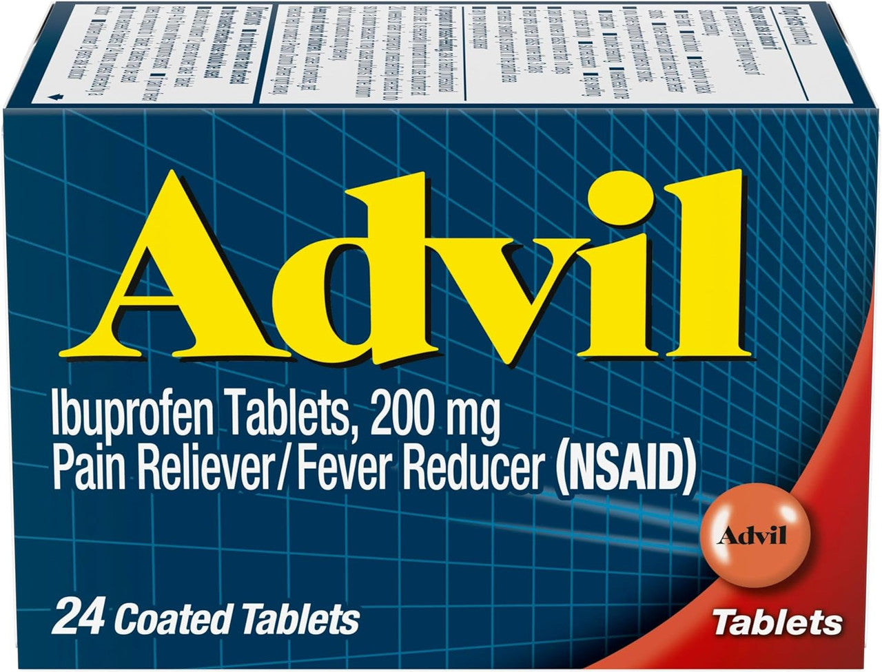 Advil Advanced Medicine For Pain And Fever Reducer, Ibuprofen 200 Mg, Tablets - 24 Ea